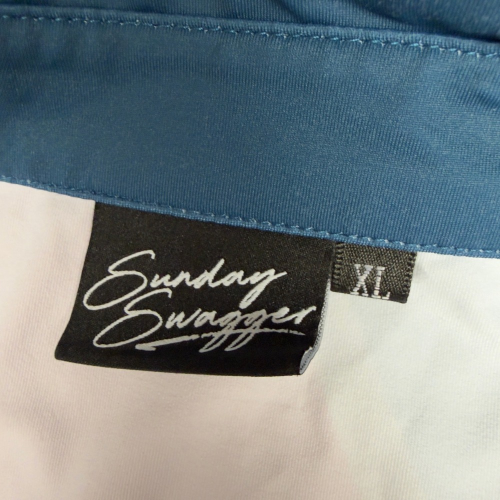 Sunday Swagger Polo Shirt Mens XL Geometric Abstract Golf Performance Stretch - Picture 4 of 7